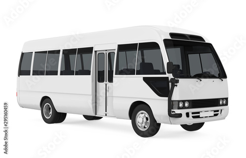 Принти на полотні White Minibus Isolated