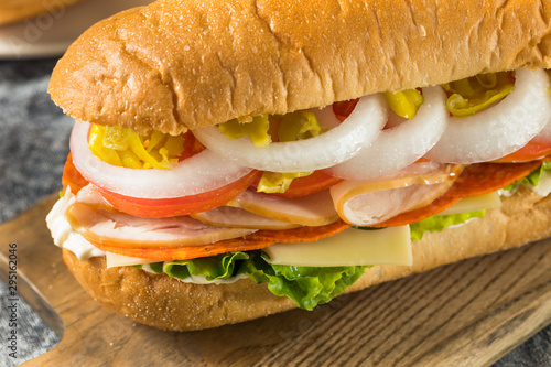 Homemade Turkey Sub Sandwich
