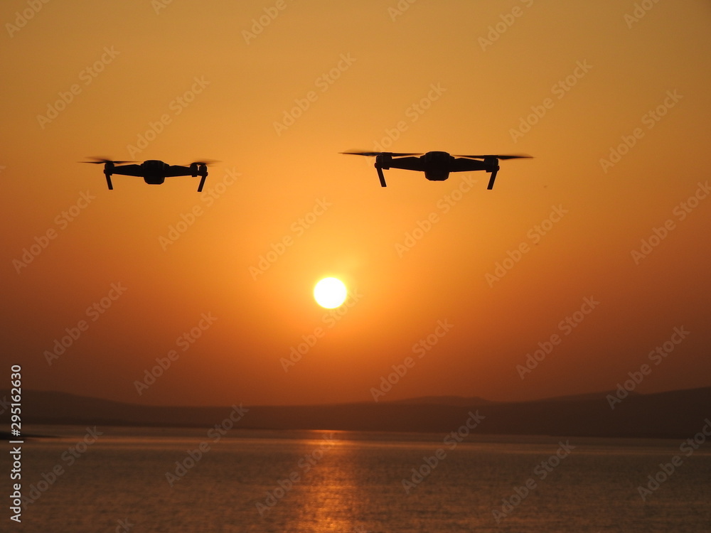 Fototapeta premium Drone Sunset