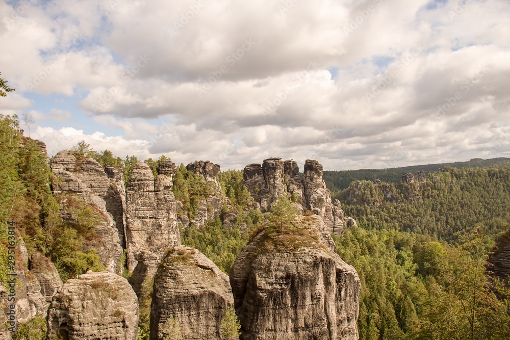 beautiful rock formations of Bohemian-Saxon Switzerland