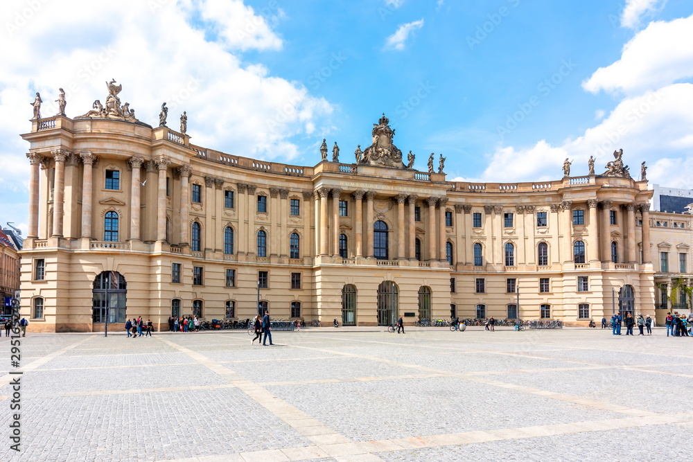 Obraz premium Humboldt University of Berlin on Bebelplatz square, Germany