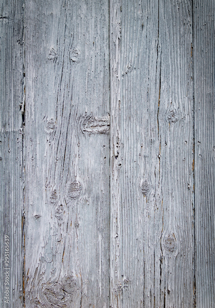 Naklejka premium Old silvered wooden background