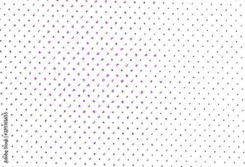 Light Purple vector pattern with ABC symbols.