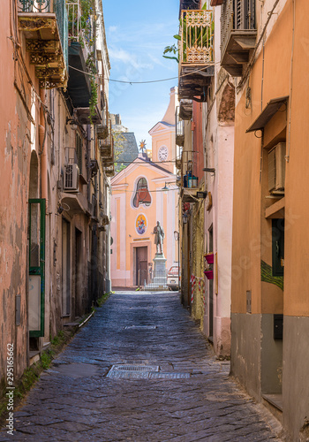 Scenic sight in the beautiful island of Procida, near Napoli, Campania region, Italy.