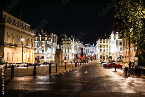 Beautiful lights in streets of London, England photo
