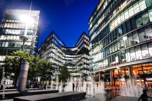 Skyline Night View in London, England