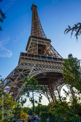 Beautiful Eiffel Tower in Paris, France
