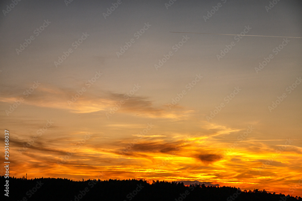 Fototapeta premium Beautiful Sky Over Switzerland
