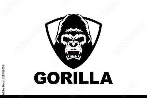 gorilla head logo template