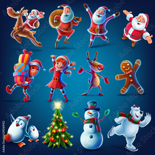 characters for Christmas graphics