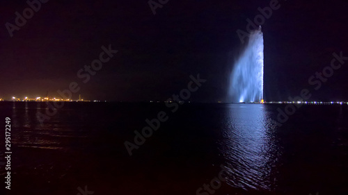 The world's tallest fountain in Jeddah, Saudi Arabia