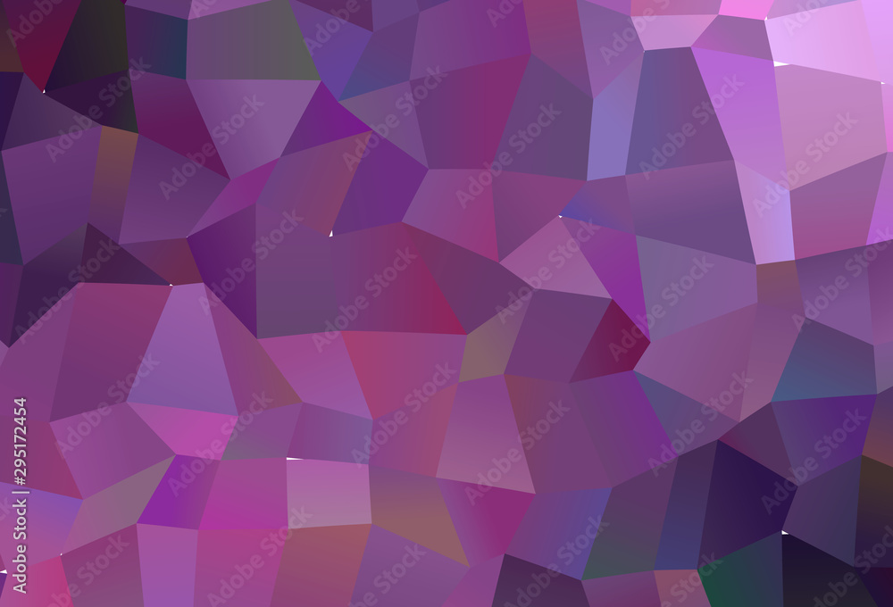 Obraz premium Dark Purple, Pink vector abstract polygonal template.