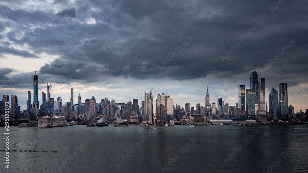 Ominous skies over New York City.