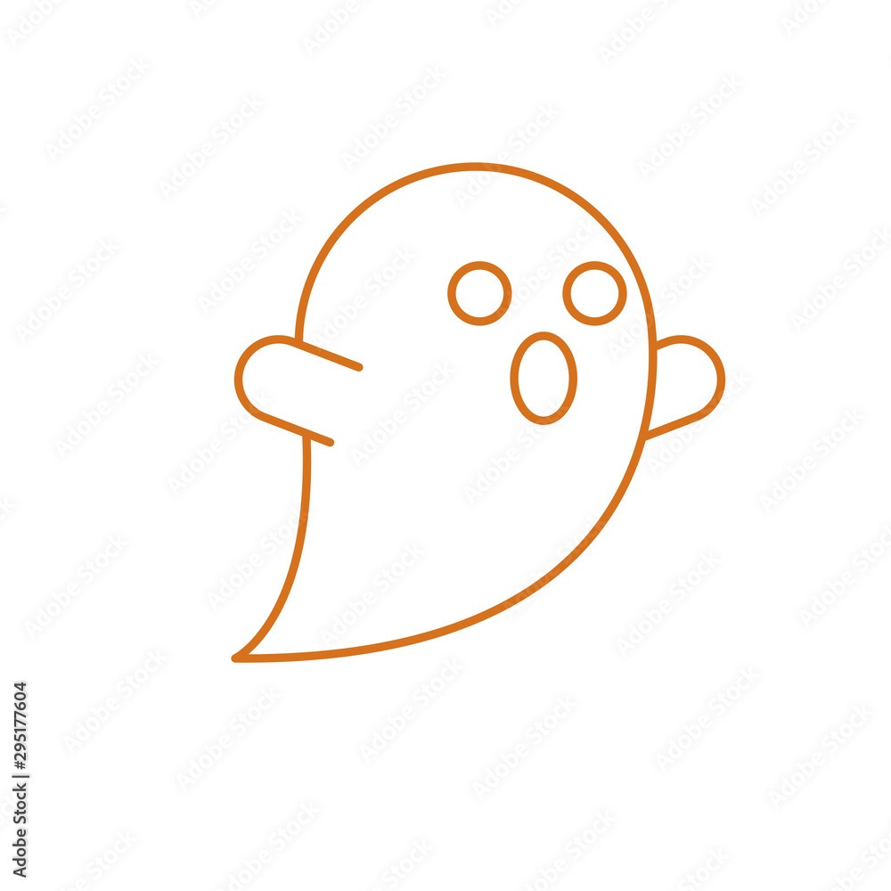 Halloween ghost cartoon vector design Halloween ghost cartoon vector design