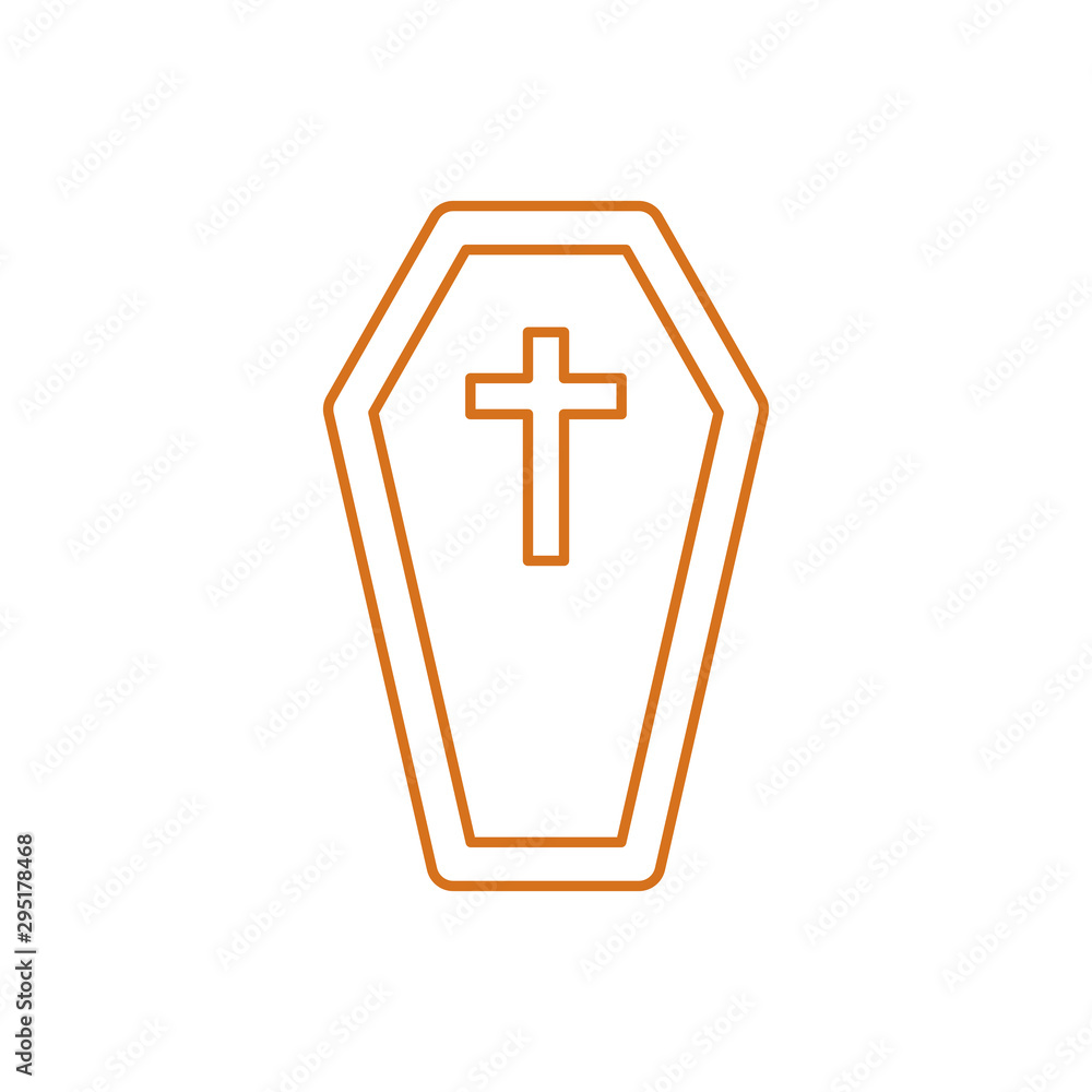 Obraz premium Halloween grave vector design