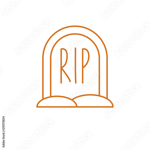 Halloween grave vector design