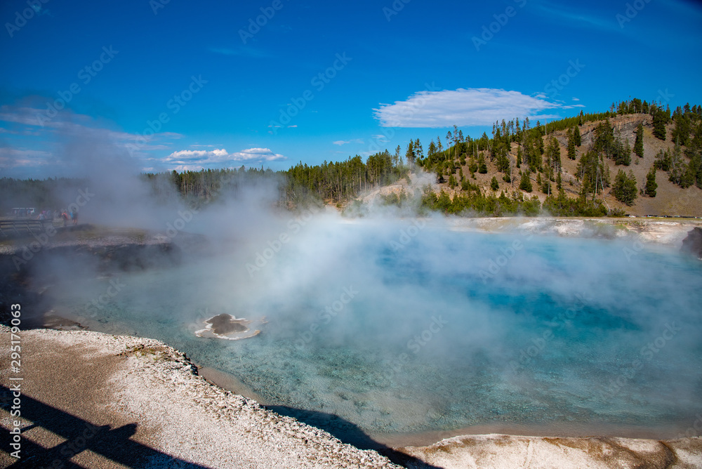 Excelsior Geyser Crater in Yellowstone national park Excelsior Geyser Crater in Yellowstone national park