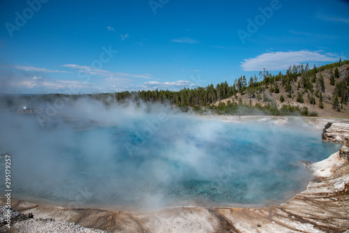 Excelsior Geyser Crater in Yellowstone national park