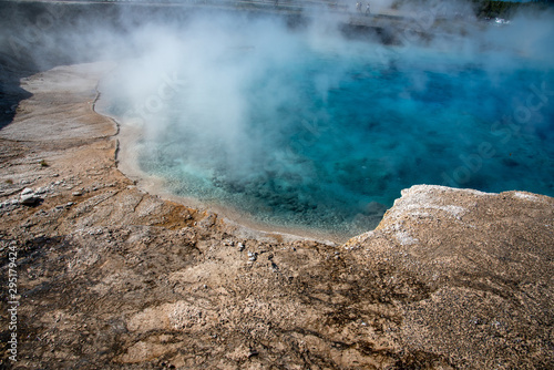 Excelsior Geyser Crater in Yellowstone national park © rmbarricarte