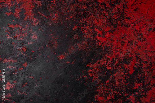 Fototapeta Painted background texture red and black
