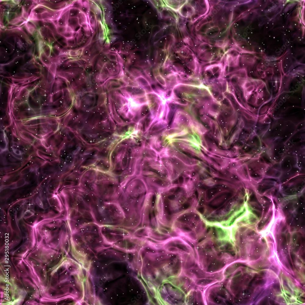 Galaxy stars glowing in deep space. Abstract space background. Magenta pink interstellar gas, seamless texture Galaxy stars glowing in deep space. Abstract space background. Magenta pink interstellar gas, seamless texture