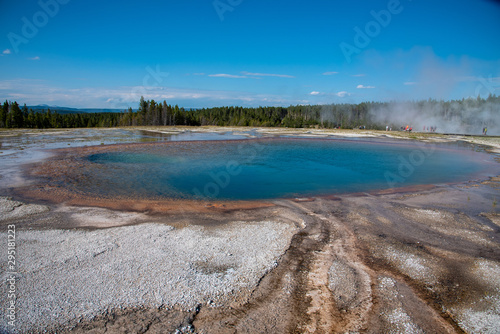 Turquoise pool in Yellowstone national park