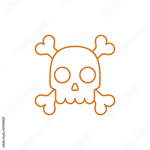 Halloween skull vector design © Stockgiu