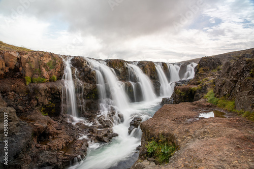 Waterfall in the west of Iceland