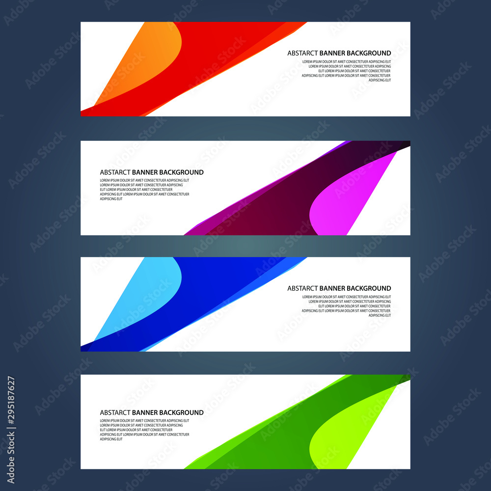 Naklejka premium Vector Abstract design banner web template