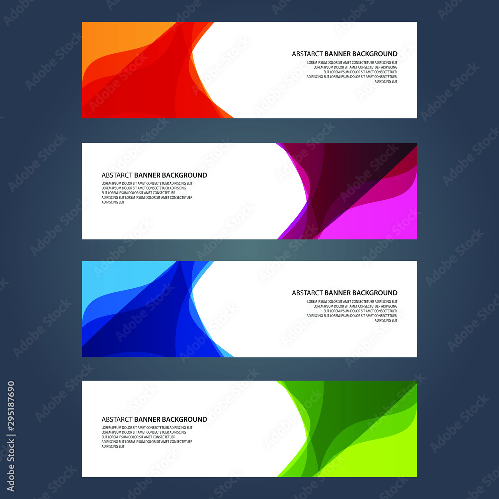 Fototapeta premium Vector Abstract design banner web template