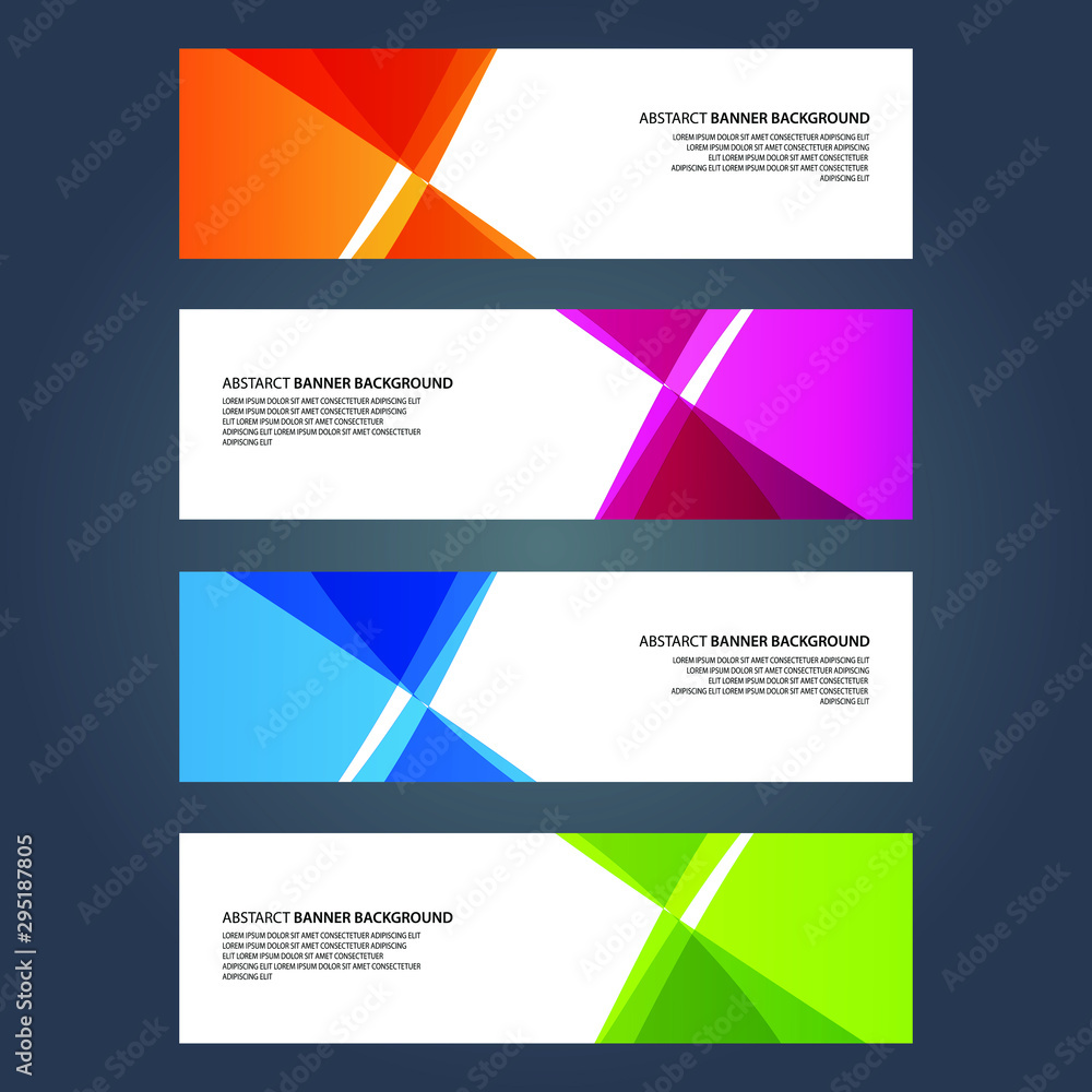 Fototapeta premium Vector Abstract design banner web template
