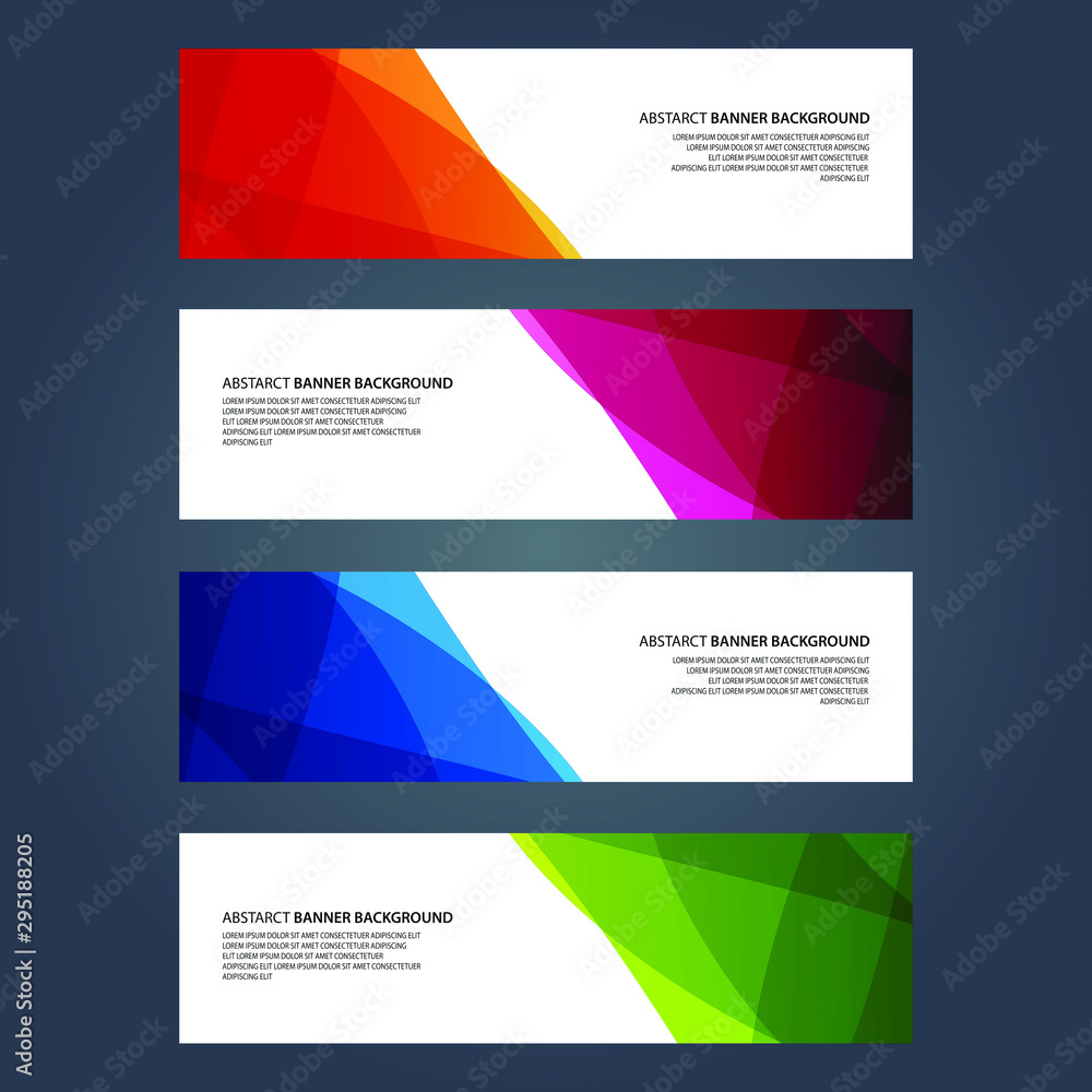 Vector Abstract design banner web template Vector Abstract design banner web template