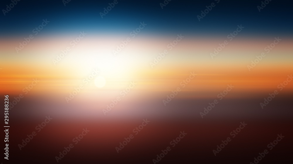 Sunset background illustration gradient abstract, template sky.