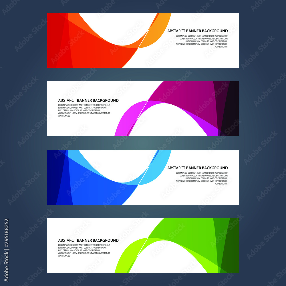 Naklejka premium Vector Abstract design banner web template