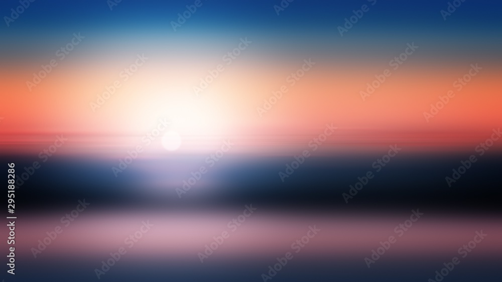 Sunset background illustration gradient abstract, sunlight glow.