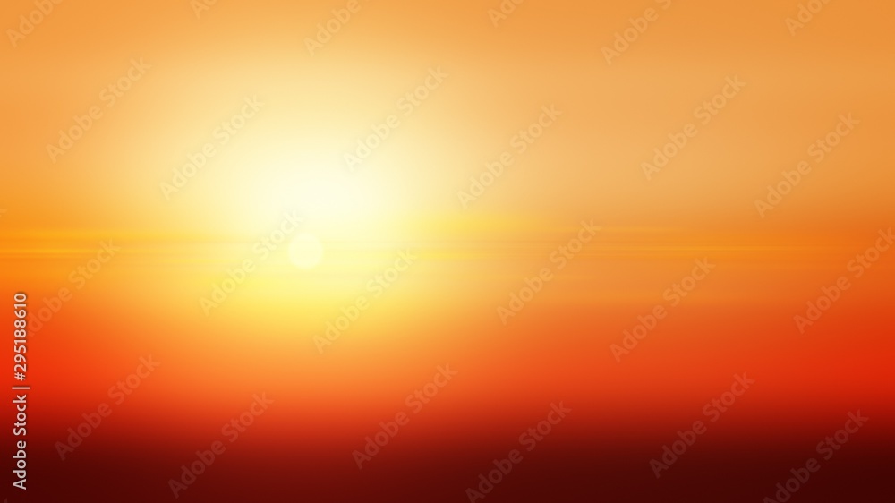 Sunset background illustration gradient abstract, sun design.