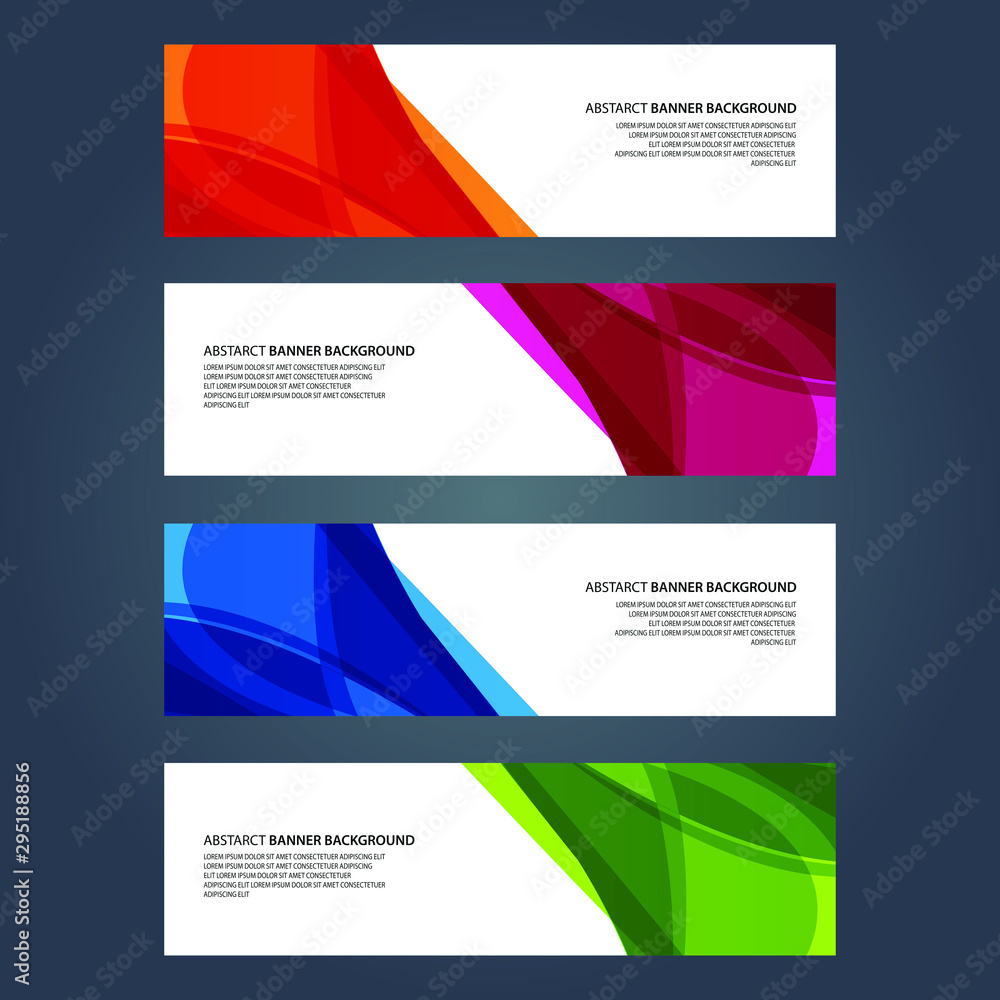 Naklejka premium Vector Abstract design banner web template