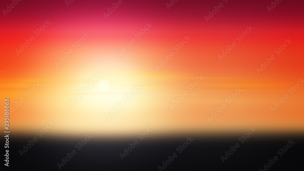 Sunset background illustration gradient abstract, banner colorful.