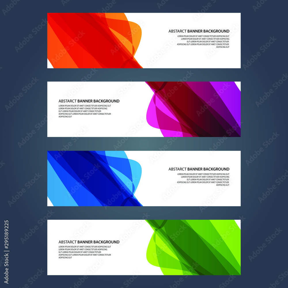 Fototapeta premium Vector Abstract design banner web template