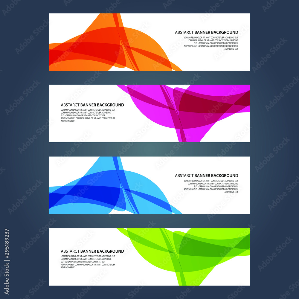 Fototapeta premium Vector Abstract design banner web template