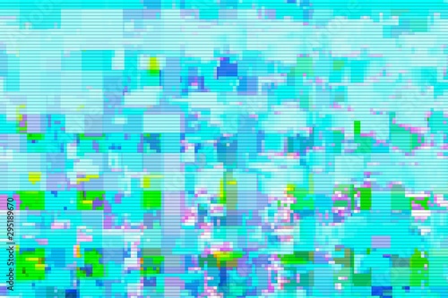 Digital noise background glitch screen, texture. © bravissimos