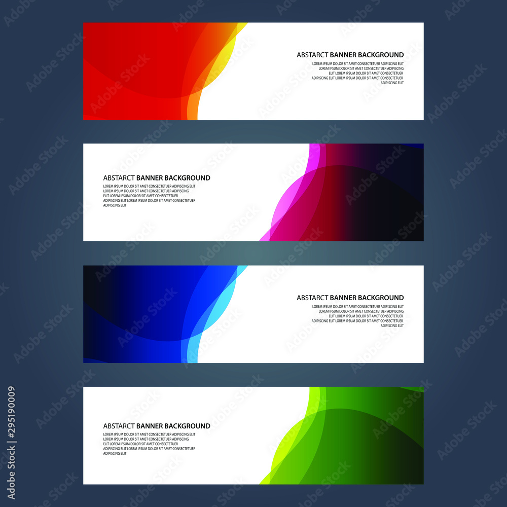 Fototapeta premium Vector Abstract design banner web template