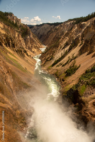 Lower fall at the Grand Canyon of Yellowstone