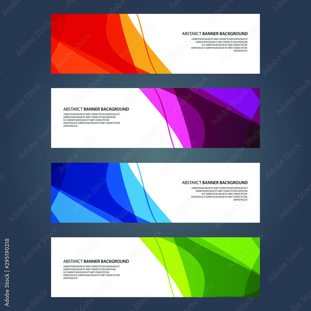 Vector Abstract design banner web template Vector Abstract design banner web template