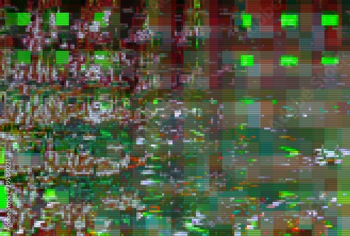 Glitch vhs noise background abstract, pixel bad.