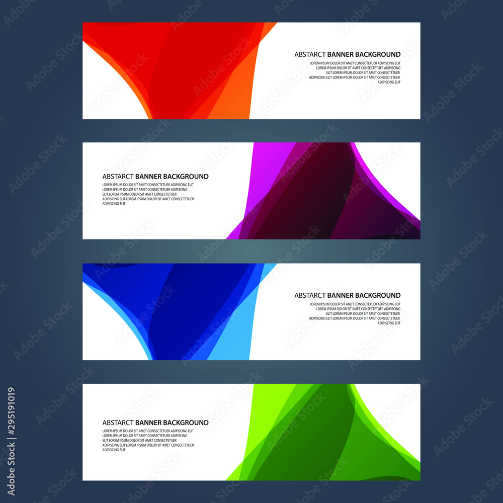 Fototapeta premium Vector Abstract design banner web template