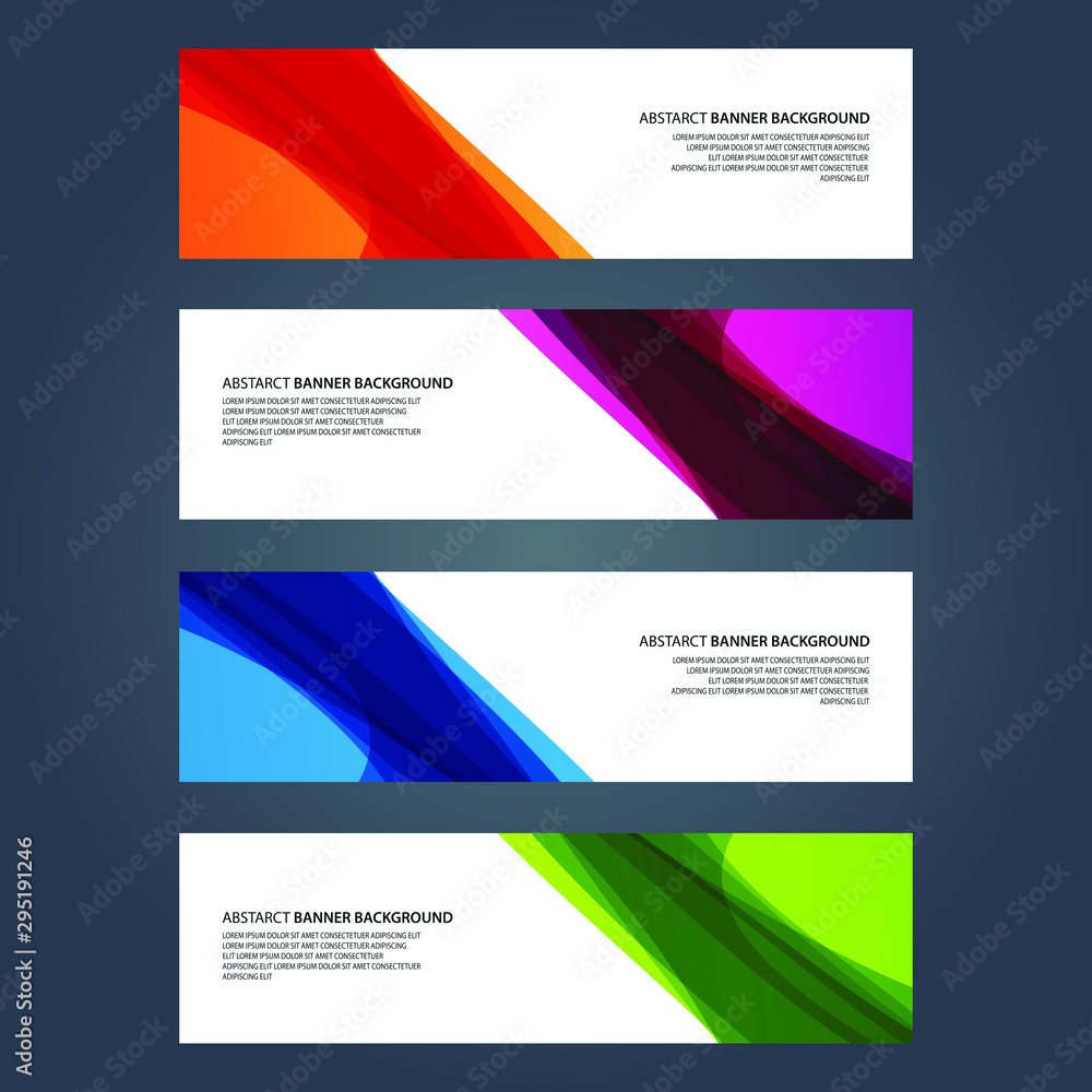Fototapeta premium Vector Abstract design banner web template