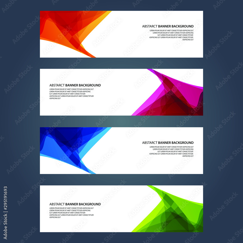 Fototapeta premium Vector Abstract design banner web template