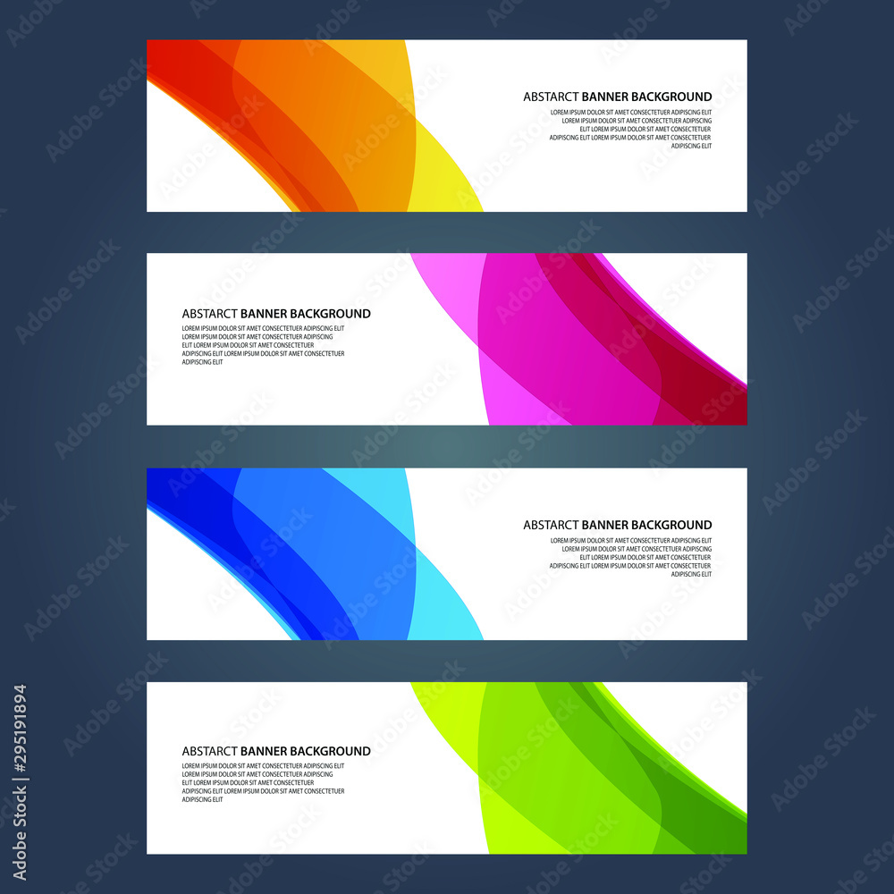 Fototapeta premium Vector Abstract design banner web template