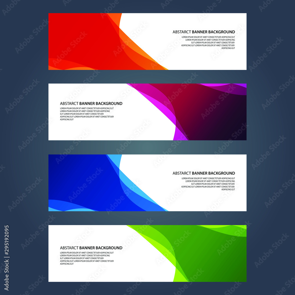 Naklejka premium Vector Abstract design banner web template
